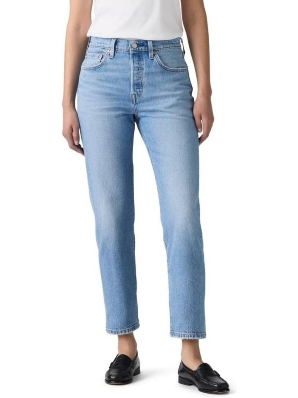 Stylish Women's High-Waisted Crop Jeans - Classic Fit, Versatile Denim, Perfect